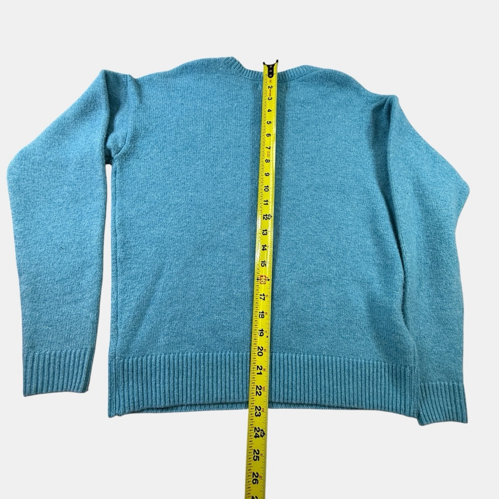 Crayola x Kohl’s Sweater XS Blue “Breathe Deep” Crewneck Cozy Soft Pullover - Picture 4 of 8